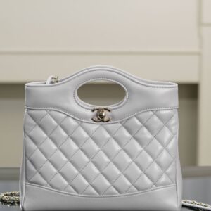 샤넬 (팬더) 31백 미니 그레이 양가죽 백