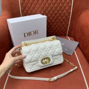 디올 (OC) 졸리 디올 토트백 레더 퀼팅 화이트 9272