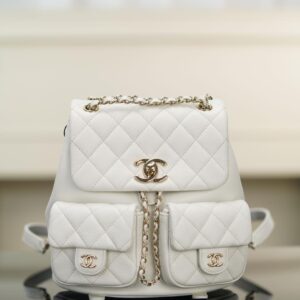 샤넬 (팬더) Duma 백팩 화이트