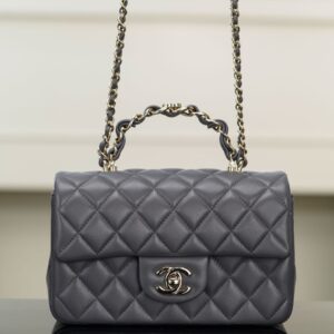 샤넬 (팬더) 23k 가을겨울 신상 더블 C 핸들 CF 깊은 회색 그레이