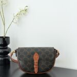 셀린느 (블랙프라임) 폴코 숄더백 레더 블랙프라임 빈티지 브라운 122652