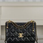 샤넬 (팬더) 25s 미니 핸드백 블랙