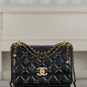 샤넬 (팬더) 25s 미니 핸드백 블랙