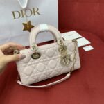 디올 (OC) 디조이 미니 백 Mini 양가죽 리본 장식 핑크 0613