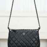 샤넬 (팬더) 숨은款 마작백 블랙 골드