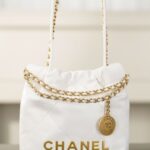 샤넬 (팬더) 미니 22백 업그레이드 화이트 소가죽