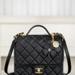 샤넬 (팬더) 25B 사브르 시리즈 미니 백 블랙