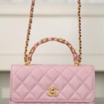 샤넬 (팬더) 25B 더블 C 핸들 풍琴백 핑크