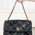 샤넬 (팬더) 25k 신상 입구 가방 대형 블랙