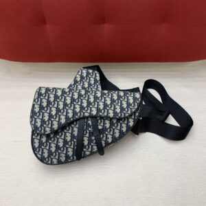 디올 (OC) 디올 새들백 Saddle Bag Calfskin 블루 9330 블랙 9330