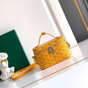 고야드 (리미티드) 뮤즈 미니 화장품 박스 백 Mini 고야딘 캔버스 리미티드 노란색 8067