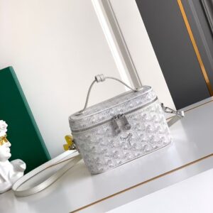 고야드 (리미티드) 뮤즈 미니 화장품 박스 백 Mini 고야딘 캔버스 리미티드 화이트 8067