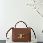 셀린느 (블랙프라임) 틴 니노 숄더백 가죽 블랙프라임 브라운 118112