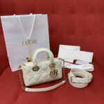 디올 (OC) 레이디 디올 미니 미니백 Mini 가죽 퀼팅 블랙 0636