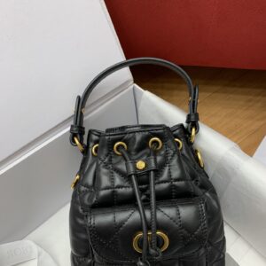 디올 (OC) 카로 미니 물통백 미니백 Mini 레더 퀼팅 블랙 3371