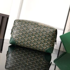 고야드 (리미티드) MAE020216 화장품 가방 고야딘 캔버스 리미티드 다크 그린 MAE020216