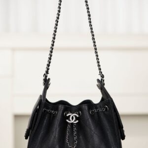 샤넬 (팬더) 25백 미니 캐비어 가죽 블랙