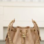 샤넬 (팬더) 25백 미니 캐비어 가죽 아이보리