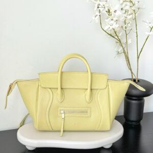 셀린느 (블랙프라임) 리저브 미니 핸드백 Mini 레더 연두 124213