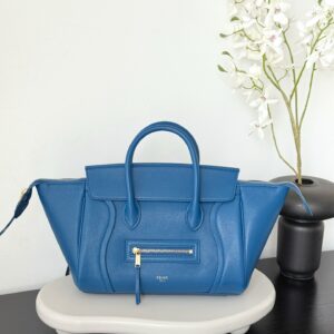 셀린느 (블랙프라임) 미니 리저브 백 Mini 양가죽 블루 124213