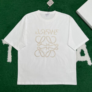 로에베 [ 잔디집 ] 반팔티 티셔츠 루즈핏 코튼 화이트