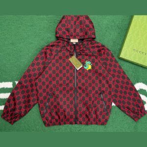 구찌 [ 잔디집 ] GG 후드 자켓 립스탑 나일론