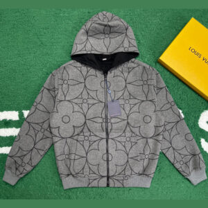 루이비통 [잔디집] 리버시블 더블 페이스 울 후드 집업 자켓