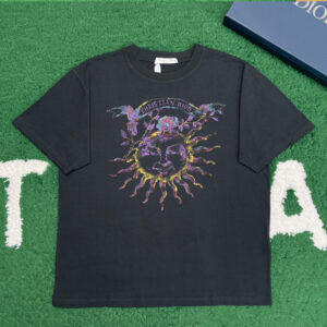 디올 [잔디집] 24SS 썬 블랙 코튼 스톤워싱 반팔 티셔츠 “2COLOR”