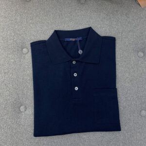 루이비통 [TJ공장] 하프 다미에 반팔 티셔츠 코튼 피케 포켓 디테일 레귤러핏