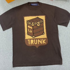 루이비통 【TJ공장 】 24SS LV 로고 트렁크 니트 반팔 티셔츠 （터보)