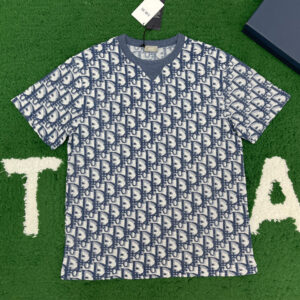 디올 [ 잔디집 ]  오블리크 테리 코튼 저지 캐주얼 핏 반팔 티셔츠 “2COLOR”