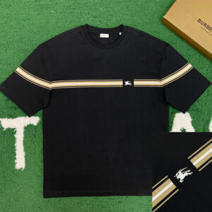 버버리 [ 잔디집 ] 스트라이프 나이트 슬림핏 크루넥 반팔 티셔츠 디자인 “2COLOR”