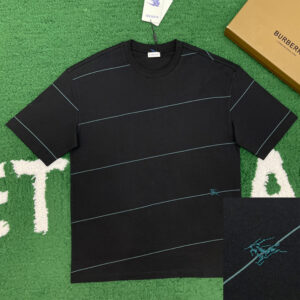 버버리 [ 잔디집 ]  레귤러 핏 반팔 티셔츠 스크린 프린트 스트라이프 “3COLOR”