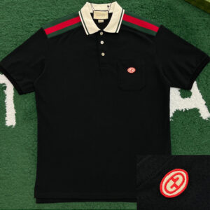 구찌 [ 잔디집 ] 인터로킹 GG 와펜 폴로 반팔 티셔츠 “2COLOR”