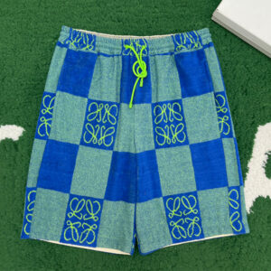 로에베 [ 잔디집 ] 에너그램 체크 테리 반바지