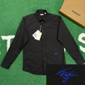 버버리 [ 잔디집 ]  나이트 코튼 자수 포멀 셔츠 “2COLOR”