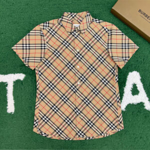 버버리 [ 잔디집 ]  시그니처 셔츠 코튼 반팔 체크 “2COLOR”