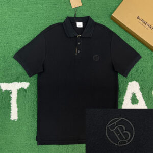 버버리 [ 잔디집 ] 토마스 자수 코튼 폴로 반팔 티셔츠