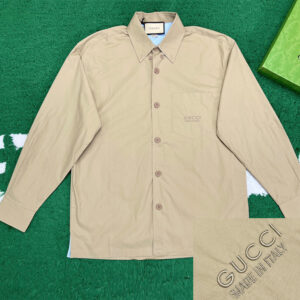 구찌 [ 잔디집 ] MADE IN ITALY 셔츠 자수 헤비 코튼 포플린