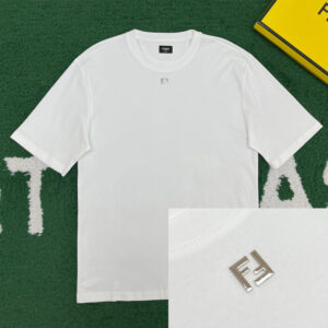 펜디 [ 잔디집 ] FF 메탈 아플리케 포인트 코튼 반팔 티셔츠 “2COLOR”