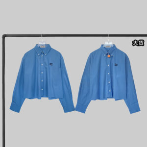 미우미우 【YD공장】 로고 셔츠 포플린