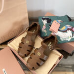 미우미우 루슈 나파 피셔맨 샌들 오크