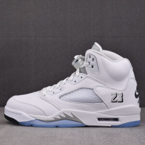 나이키 【PK공장】 에어조던 5 레트로 OG 화이트 메탈릭 HQ7978-103