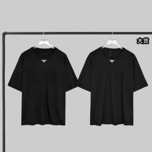 프라다 【YD공장】 트라이앵글 로고 코튼 반팔 티셔츠