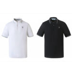 프라다 【잔디집2】 클래식 로고 자수 폴로 셔츠（세븐）