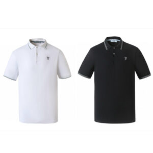 프라다 【잔디집2】 클래식 로고 자수 폴로 셔츠（세븐）