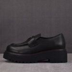 프라다 [CY공장] 러버 솔 브러쉬드 레더 로퍼