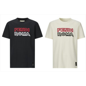 펜디 【잔디집2】 로마 반팔 티셔츠（세븐） 로고