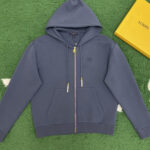 루이비통 [잔디집] 엠브로이더드 저지 후디 집 스루