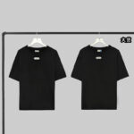 디올 【YD공장】 파리스 라벨 코튼 반팔 티셔츠 블랙